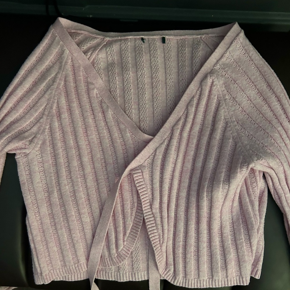 Pink sweater vest